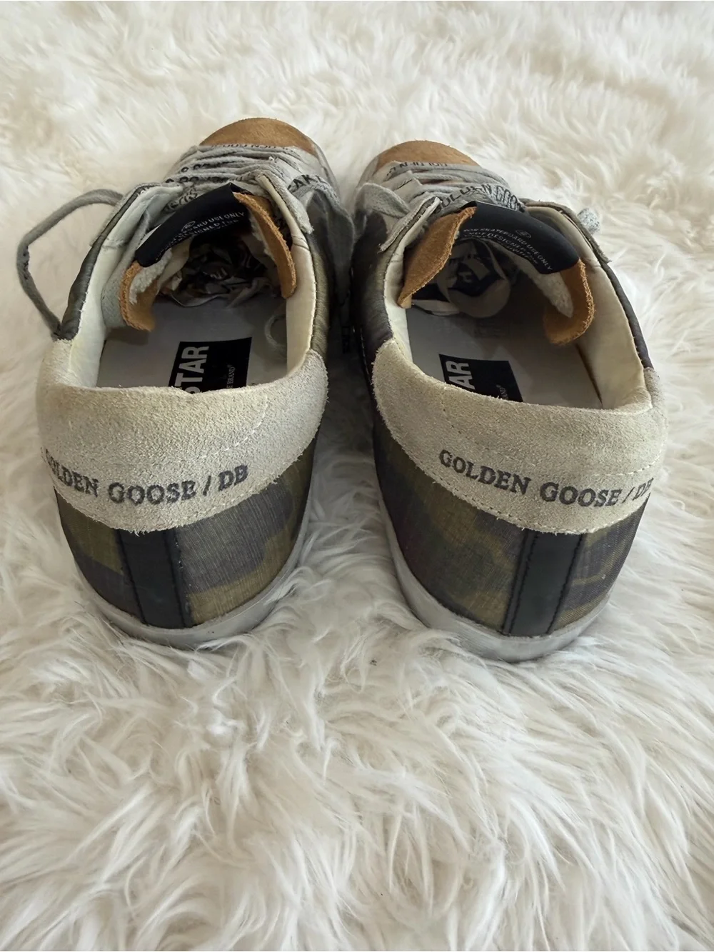 Golden Goose Deluxe Brand GGDB Super-Star Camouflage Size 38 US 8